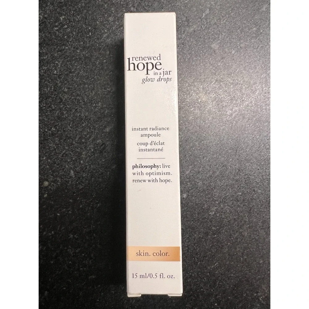 Philosophy‎ Renewed Hope In A Jar Glow Drops Instant Radiance 0.5 oz